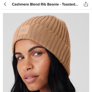 Cashmere Blend Rib Beanie